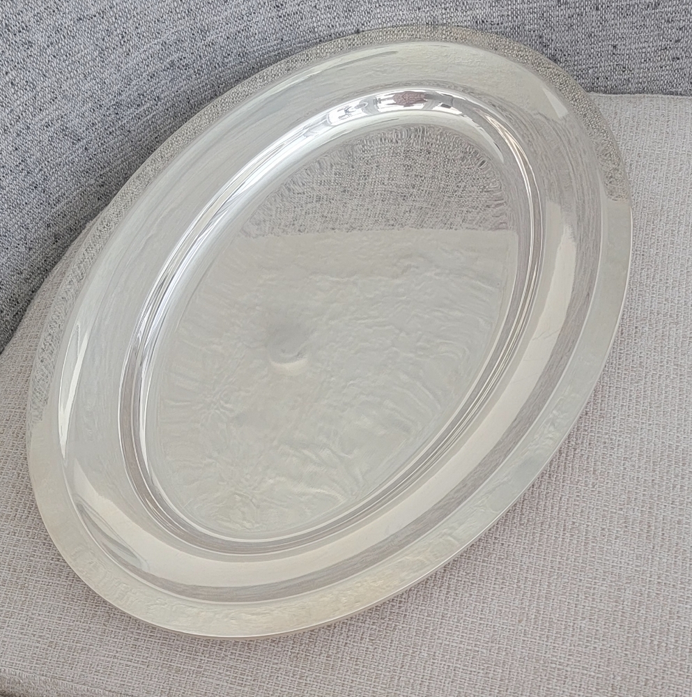 Christofle Elegant Silver Oval Serving Tray